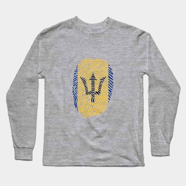 BARBADOS FINGER PRINT - Long Sleeve T-Shirt by FETERS & LIMERS